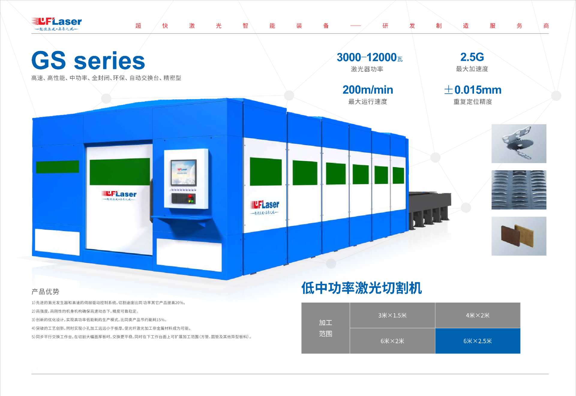 地中功率全包圍交換平臺切割機